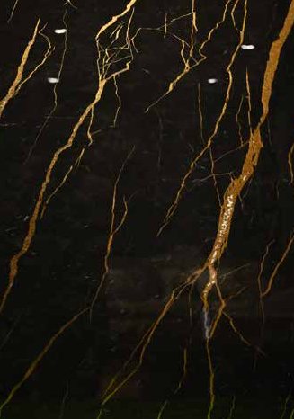Midnight Nero gloss marble panel MG-9226