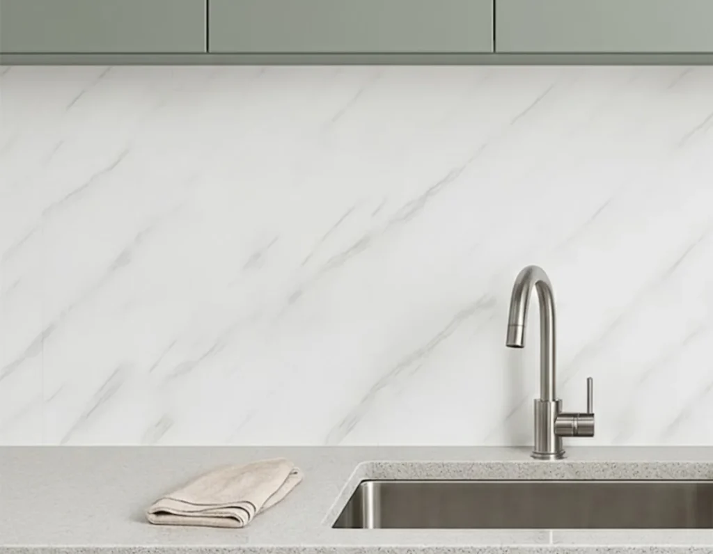 Gloss kitchen pvc panels vs Acrylic vs pet 